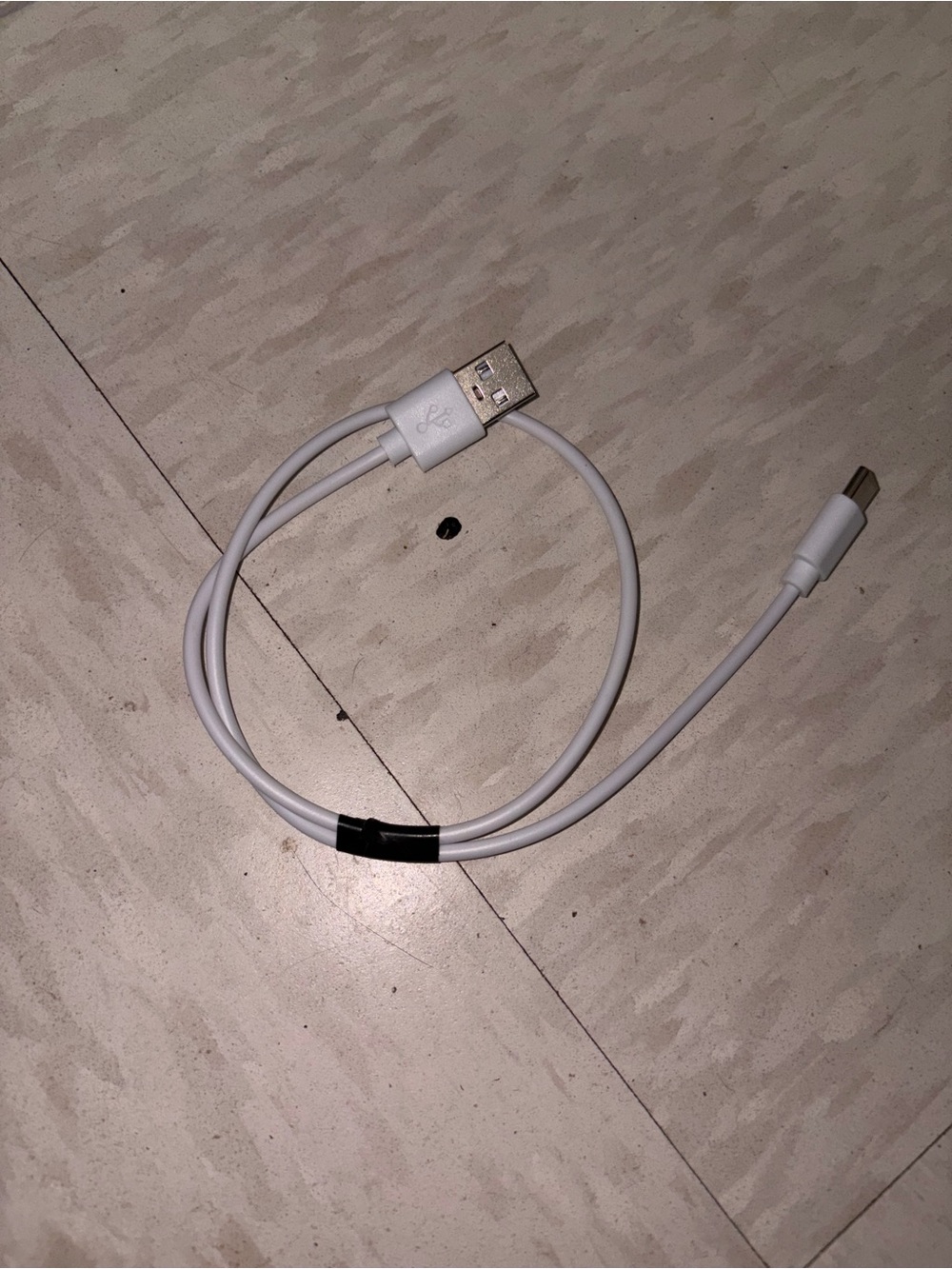 White USB-A to USB-C Charging Cable - Compatible Cell Phone Accessory